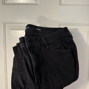 Old Navy Women's Jet Black wow straight Jeans Long size 10